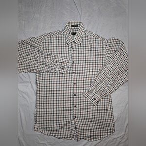 Orvis Signature Collection Button Down Long Sleeve Cotton Check Pattern Men's M